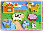 Puzzle Kayu Chunky Farm Animals