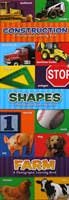 3 in 1 Photographic Learning Board Book CONSTRUCTIONS, SHAPES, FARM