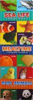 3 in 1 Photographic Learning Board Book SEA LIFE, MEALTIME, BABY ANIMALS