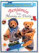 Sticker Story Book Benjamin Helps Mummy and Daddy with over 60 stickers!