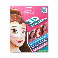 Disney Princess 3D Posters (Scan the QR code to see how to create your own wall art!) 