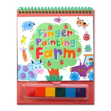 Finger Painting Farm with 6 colourful ink pads