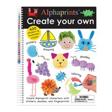 Priddy Books Alphaprints Create Your Own With 400 Sticker & Multicolor Crayon