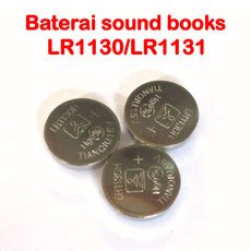 Button Cell Battery LR1130 (3 batteries) (baterai untuk sound books)	