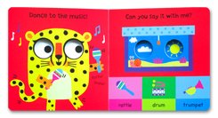 Let's Play, Cheetah - The Googlies First Words Board Books with googly moving eyes