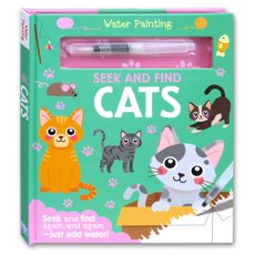 Water Painting Seek and Find Cats Board Book (Seek and Find Again and Again - Just Add Water!)