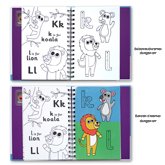 Magic Painting Book ALPHABET Animal Friends (buku painting / mewarnai ajaib - reusable bisa diwarnai berulang-ulang)