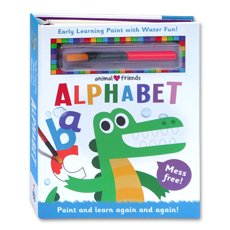 Magic Painting Book ALPHABET Animal Friends (buku painting / mewarnai ajaib - reusable bisa diwarnai berulang-ulang)