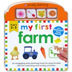 Priddy Learning My First Farm Board Book With Reusable Play Pieces