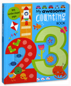 My Awesome Counting Board Book (with number-shaped pages)