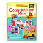 Let's Explore Construction Site Sticker Board Book with reusable stickers (bisa copot-tempel, bahan sticker tebal)