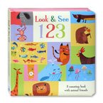 Look & See 123 Board Book (An Counting Book With Animal Friends)