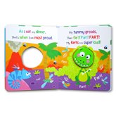 Fart & Roar Stinkosaur! Squish! Squash! Squeak! Board Book with Squishable Silicone Dino