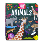 Animals - Seek & Find Searchlight Board Book with Lift-the-Flaps and Roar-Tastic Facts!