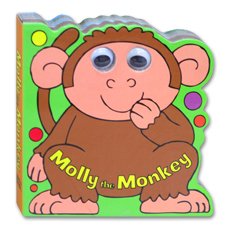 Molly the Monkey Moving Eyes Board Book