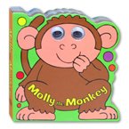 Molly the Monkey Moving Eyes Board Book