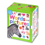 Words and Pictures Board Book Set (Isi 3 Buku Animals, Shapes and Sizes, My Body)