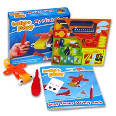 Build and Play My First Plane Box Set Over 50 Stickers!