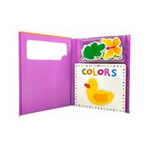 Little Baby Learns - Colors Board book - with 12 play pieces! (Book + Puzzle)