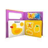 Little Baby Learns - Colors Board book - with 12 play pieces! (Book + Puzzle)