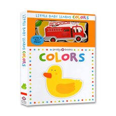 Little Baby Learns - Colors Board book - with 12 play pieces! (Book + Puzzle)