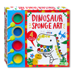 Dino Sponge Art with 4 Paints and 4 Sponge Tools