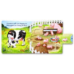 Busy Baby Animals - Push Pull Slide Board Book 