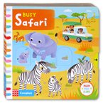 Busy Safari - Push Pull Slide Board Book