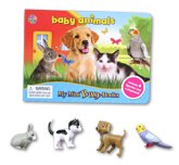 My Mini Busy Book Baby Animals includes 4 Figurines, a Playboard and a Board Book!