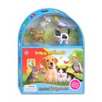 My Mini Busy Book Baby Animals includes 4 Figurines, a Playboard and a Board Book!