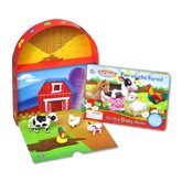 My Mini Busy Book Farmyard Friends Fun on The Farm! includes 4 Figurines, a Playboard and a Board Book!