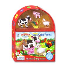 My Mini Busy Book Farmyard Friends Fun on The Farm! includes 4 Figurines, a Playboard and a Board Book!