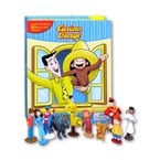 My Busy Book Curious George Includes a Storybook, 10 Figurines and a Playmat