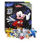My Busy Book Disney Junior MICKEY (Disney 100 edition) includes a storybook, 10 figurines (special silver Mickey & Minnie figurine) and a playmat