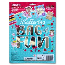 My Ballerina Bag of Fun Activity Pack (Includes Colouring Book, Crayons, Stickers