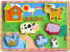 Puzzle Kayu Chunky Farm Animals