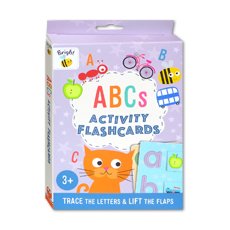 Bright Bee ABC Activity Flashcards - Trace the Letters & Lift the Flaps