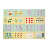 Bright Bee COUNTING Activity Flashcards - Trace the Letters & Lift the Flaps