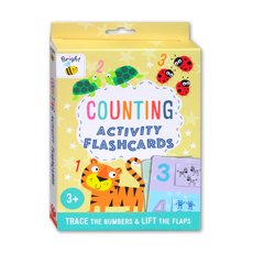 Bright Bee COUNTING Activity Flashcards - Trace the Letters & Lift the Flaps