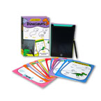 Dinosaurs LCD Tablet & Flash Cards Box Sets (40 wipe-clean flash cards & reusable drawing LCD Tablet)