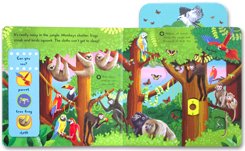 First Explorers - In the Jungle (Push Pull Slide Board Book)