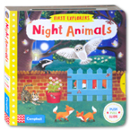 First Explorers - Night Animals (Push Pull Slide Board Book)