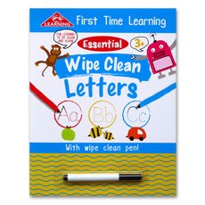 First Time Learning Essential Wipe Clean LETTERS with wipe clean pen!