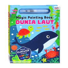 Magic Painting Book Dunia Laut Board Book! (Search and Find Again and Again - Just Add Water!)