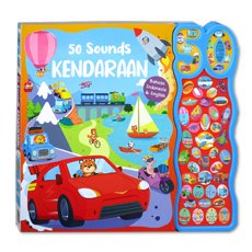 50 Sounds Kendaraan Sound Board Book (Bahasa Indonesia & English)