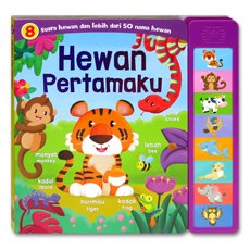 Hewan Pertamaku Sound Book (8 suara hewan & 50 nama hewan dalam Bhs Indonesia & Bhs Inggris) Super Sound Book