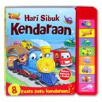 Hari Sibuk Kendaraan Super Sound Book (8 tombol suara - cerita dalam 2 bahasa: Bahasa Indonesia dan Inggris)