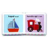 Bilingual My Sensory Book KATA PERTAMA board book - touch & feel di setiap halaman (Bhs Indonesia & Inggris)