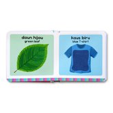 Bilingual My Sensory Book WARNA board book - touch & feel di setiap halaman (Bhs Indonesia & Inggris)