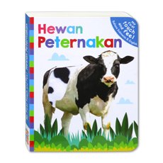 My First Touch and Feel HEWAN PETERNAKAN Board Book (Bahasa Indonesia - Inggris)